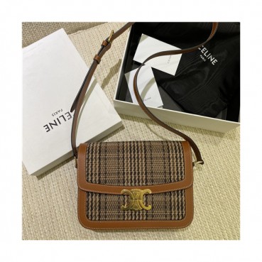 [셀린느]Celine 2020 Women's Shoulder Bag,22cm - 셀린느 2020 여성용 숄더백,22cm,CLNB0669,카키