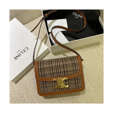 [셀린느]Celine 2020 Women's Mini Shoulder Bag,18cm - 셀린느 2020 여성용 미니 숄더백,18cm,CLNB0667,카키