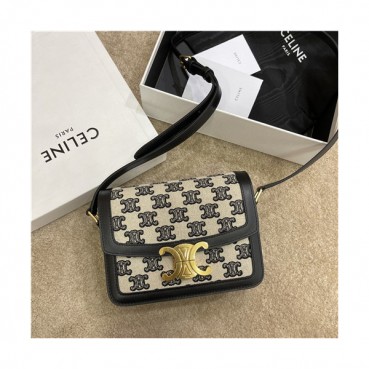 [셀린느]Celine 2020 Women's Mini Shoulder Bag,18cm - 셀린느 2020 여성용 미니 숄더백,18cm,CLNB0666,블랙