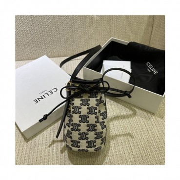 [셀린느]Celine 2020 Women's Mini Bucket Bag,9cm - 셀린느 2020 여성용 미니 버킷백,9cm,CLNB0664,블랙