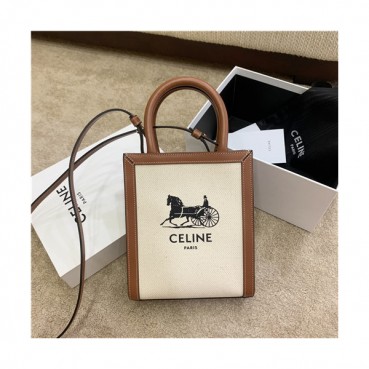 [셀린느]Celine 2020 Women's Mini Tote Shoulder bag,20cm - 셀린느 2020 여성용 미니 토트 숄더백,20cm,CLNB0661,카멜