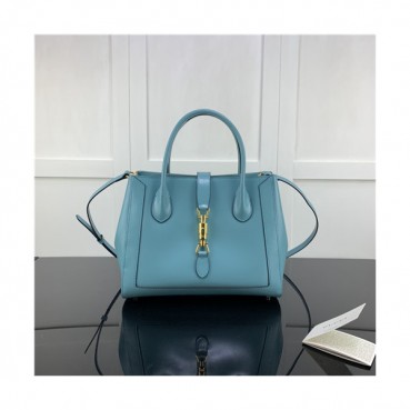 [구찌]Gucci 2020 Women's Leather Tote Shoulder Bag,30cm - 구찌 2020 여성용 레더 토트 숄더백,30cm,GUB1246,스카이블루