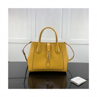 [구찌]Gucci 2020 Women's Leather Tote Shoulder Bag,30cm - 구찌 2020 여성용 레더 토트 숄더백,30cm,GUB1245,옐로우