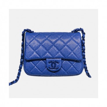 [샤넬] Chanel 2021 Women's New Mini CF Shoulder Bag,19cm - 샤넬 2021 여성용 미니 뉴 CF 숄더백,19cm,CHAB1621,블루