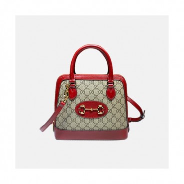 [구찌] Gucci 2020 Women's Leather Tote Shoulder Bag,25cm - 구찌 2020 여성용 레더 토트 숄더백,25cm,GUB1237,레드