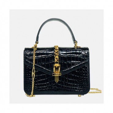 [구찌] Gucci 2020 Women's Sylvie 1969 Tote Shoulder Bag,20cm - 구찌 2020 여성용 실비 1969 토트 숄더백,20cm,GUB1233,블랙