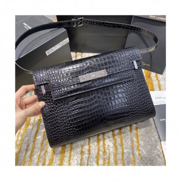 Saint Laurent 2020 Women's Manhattan Chain Shoulder Bag,29cm - 입생로랑 2020 여성용 맨하튼 체인 숄더백,29cm,SLB0618,블랙
