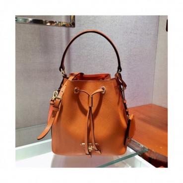 Prada 2020 Women's Leather Tote Bucket Bag,22cm - 프라다 2020 여성용 레더 토트 버킷백,22cm,PRAB0311,오렌지