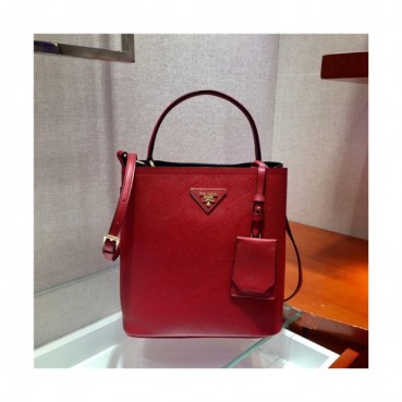 Prada 2020 Women's Leather Shoulder Bag,22cm - 프라다 2020 여성용 레더 숄더백,22cm,PRAB0294,레드