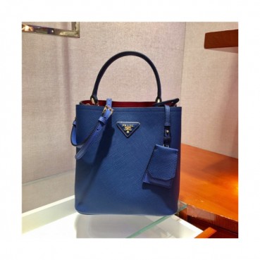 Prada 2020 Women's Leather Shoulder Bag,22cm - 프라다 2020 여성용 레더 숄더백,22cm,PRAB0288,네이비