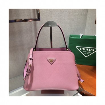 Prada 2020 Women's Leather Tote Shoulder Bag,28.5cm - 프라다 2020 여성용 레더 토트 숄더백,28.5cm,PRAB0279,핑크