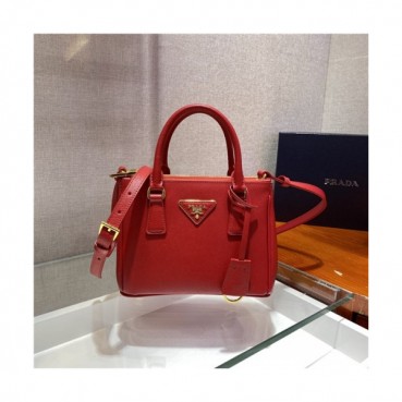 Prada 2020 Women's Leather Mini Tote Shoulder Bag,20cm - 프라다 2020 여성용 레더 미니 토트 숄더백,20cm,PRAB0253,레드
