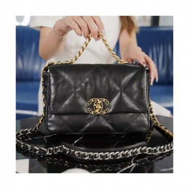 Chanel 2020 Women's Leather Tote Shoulder Bag,26cm - 샤넬 2020 여성용 레더 토트 숄더백,26cm,CHAB1592,블랙