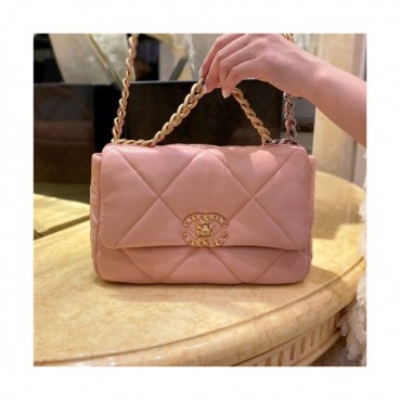 Chanel 2020 Women's Leather Tote Shoulder Bag,26cm - 샤넬 2020 여성용 레더 토트 숄더백,26cm,CHAB1591,핑크