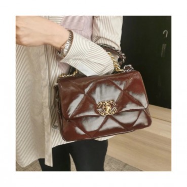 Chanel 2020 Women's Leather Tote Shoulder Bag,26cm - 샤넬 2020 여성용 레더 토트 숄더백,26cm,CHAB1584,와인