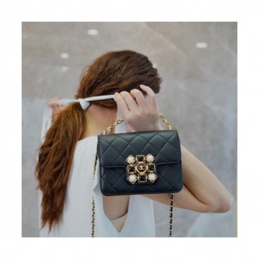 Chanel 2020 Women's Leather Tote Shoulder Bag, 17.5cm - 샤넬 2020 여성용 레더 토트 숄더백,17.5cm,CHAB1580,블랙