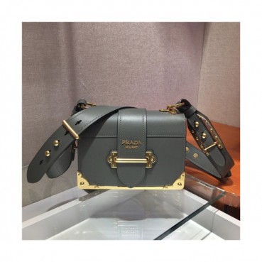 [프라다] Prada 2020 Women's Leather Shoulder Bag,19cm - 프라다 2020 여성용 레더 숄더백,19cm,PRAB0247,올리브