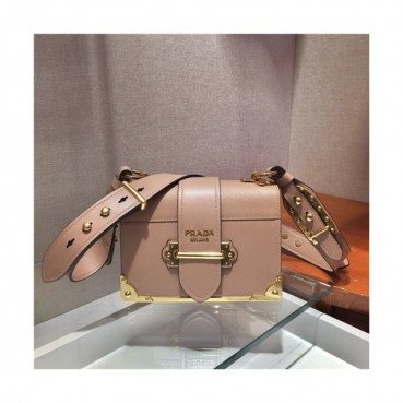 [프라다] Prada 2020 Women's Leather Shoulder Bag,19cm - 프라다 2020 여성용 레더 숄더백,19cm,PRAB0245,핑크