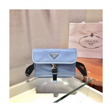 [프라다] Prada 2020 Men's Nylon Shoulder Bag,18cm - 프라다 2020 남성용 네일론 숄더백,18cm,PRAB0233,스카이블루