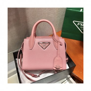 [프라다] Prada 2020 Women's Leather Shoulder Bag,22cm - 프라다 2020 여서용 레더 숄더백,22cm,PRAB0203,핑크