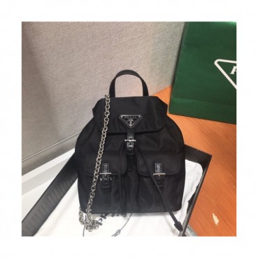 [프라다] Prada 2020 Women's Nylon Mini Shoulder Bag,17cm - 프라다 2020 여서용 네일론 미니 숄더백,17cm,PRAB0191,블랙
