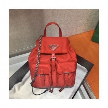 [프라다] Prada 2020 Women's Nylon Mini Shoulder Bag,17cm - 프라다 2020 여서용 네일론 미니 숄더백,17cm,PRAB0189,레드