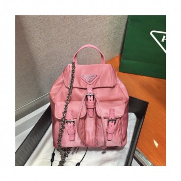 [프라다] Prada 2020 Women's Nylon Mini Shoulder Bag,17cm - 프라다 2020 여서용 네일론 미니 숄더백,17cm,PRAB0188,핑크