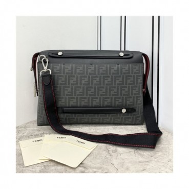 [펜디] Fendi 2020 Men's  Tote Shoulder Bag,38cm - 펜디 2020 남성용 토트 숄더백,38cm,FENB0618,그레이