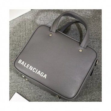 [발렌시아가] Balenciaga 2020 Women's Leather Tote Shoulder Bag,22cm - 발렌시아가 2020 여성용 레더 토트 숄더백,22cm,BGB0626,그레이