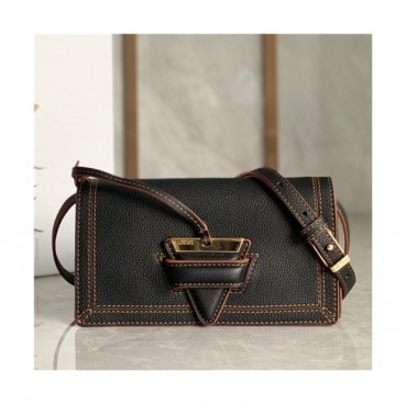 [로에베] Loevve 2020 Women's Barcelona Shoulder Bag, 19cm - 로에베 2020 여서용 바르셀로나 숄더백, 19cm,  LOEB0473, 블랙