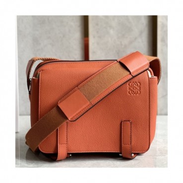 [로에베] Loevve 2020 Men's Military Messenger Shoulder Bag, 24.5cm - 로에베 2020 남성용 밀리터리 메신저 숄더백, 24.5cm  LOEB0452, 오렌지