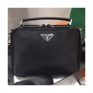 [프라다] Prada 2020 Men's Nylon Tote Shoulder Bag,22cm - 프라다 2020 남성용 네일론 토트 숄더백,22cm PRAB0165,블랙