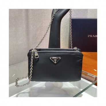 [프라다]Prada 2021 Women's Nylon Tote Shoulder Bag 20cm - 프라다 2021 여성용 나일론 토트 숄더백 20cm, PRAB0149, 블랙