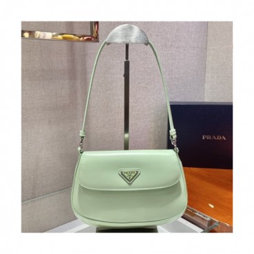 [프라다]Prada 2021 Women's Leather Hobo Shoulder Bag 23cm - 프라다 2021 여서용 레더 호보 숄더백 23cm, PRAB0138, 민트