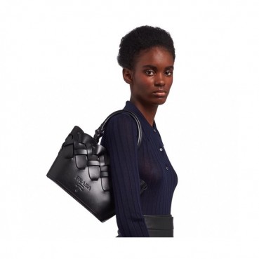 Prada 2020 Women Leather Bucket Tote Shoulder Bag ,23CM - 프라다 2020 여성용 레더 버킷 토트 숄더백 1BG318