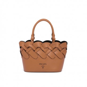 Prada 2020 Women Leather Bucket Tote Shoulder Bag ,23CM - 프라다 2020 여성용 레더 버킷 토트 숄더백 1BG318