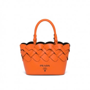 Prada 2020 Women Leather Bucket Tote Shoulder Bag ,23CM - 프라다 2020 여성용 레더 버킷 토트 숄더백 1BG318