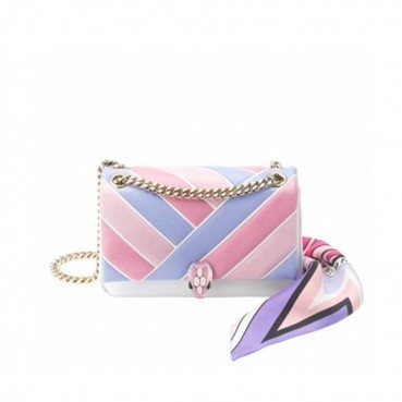 Bvlgari 2020 Serpenti Cabochon Chain Shoulder Bag,22.5CM - 불가리 2020 세르펜티 카보숑 체인 숄더백,BVLB0260,22.5cm,핑크블루