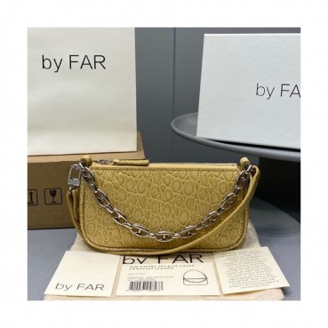 By Far 2020 Leather Tote Shoulder Bag,18cm - 바이 파 2020 레더 토트 숄더백 BYFB0099,18cm,카멜베이지