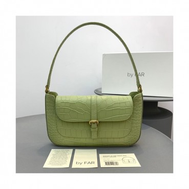 By Far 2020 Leather Tote Shoulder Bag,26cm - 바이 파 2020 레더 토트 숄더백 BYFB0096,26cm,연두