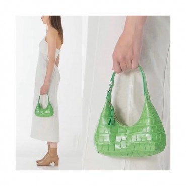 By Far 2020 Leather Tote Shoulder Bag,20cm - 바이 파 2020 레더 토트 숄더백 BYFB0089,20cm,그린