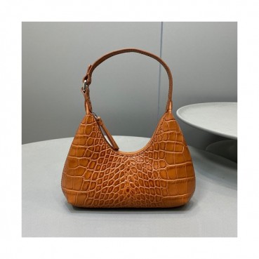 By Far 2020 Leather Tote Shoulder Bag,20cm - 바이 파 2020 레더 토트 숄더백 BYFB0086,20cm,브라운