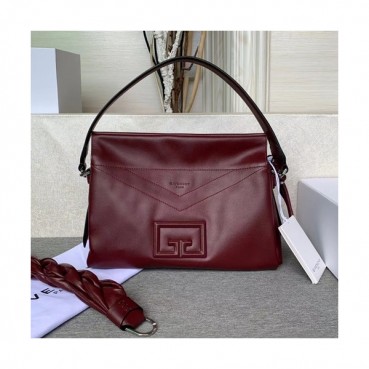 Givenchy 2020 Leather Tote Shoulder Bag,27CM - 지방시 2020 레더 토트 숄더백,GVB0341,27CM,와인
