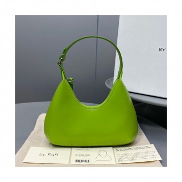 By Far 2020 Leather Tote Shoulder Bag,20cm - 바이 파 2020 레더 토트 숄더백 BYFB0073,20cm,그린