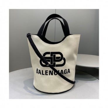 Balenciaga 2020 Canvas Large Bucket Tote Shoulder Bag,29CM - 발렌시아가 2020 캔버스 라지 버킷 토트 숄더백,BGB0618,29CM,베이지
