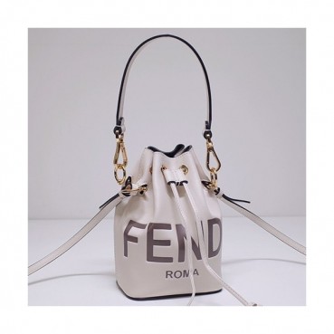 Fendi 2020 Mon Tresor Bucket Tote Shoulder Bag ,18CM - 펜디 2020 몬 트레조 버킷 토트 숄더백  FENB0585,18CM,화이트