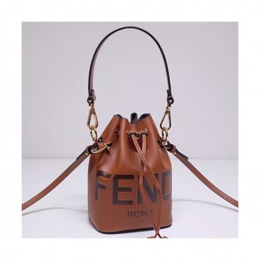 Fendi 2020 Mon Tresor Bucket Tote Shoulder Bag ,18CM - 펜디 2020 몬 트레조 버킷 토트 숄더백  FENB0584,18CM,브라운
