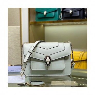 Bvlgari 2020 Serpenti Chain Shoulder Bag,19CM - 불가리 2020 세르펜티 체인 숄더백,BVLB0256,19cm,화이트