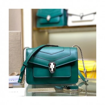 Bvlgari 2020 Serpenti Chain Shoulder Bag,19CM - 불가리 2020 세르펜티 체인 숄더백,BVLB0255,19cm,청색