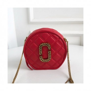 Mark Jacobs 2020 Leather Women Chain Shoulder Bag,18cm - 마크제이콥스 2020 레더 여성용 체인 숄더백,MJB0176,18cm,레드